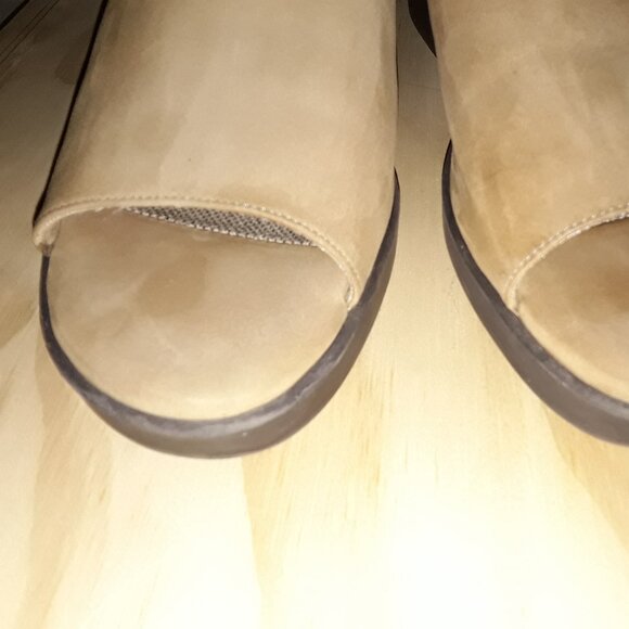 Easy Spirit open toe mules | suede leather upper | womens | Size 7 M - Picture 4 of 14
